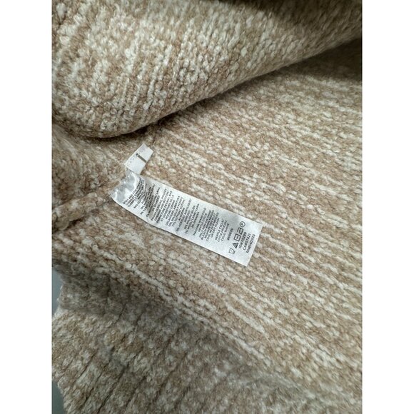 loft Sleeveless Beige Open Front Knit Cardigan With Pockets Women Size S READ - Picture 7 of 11